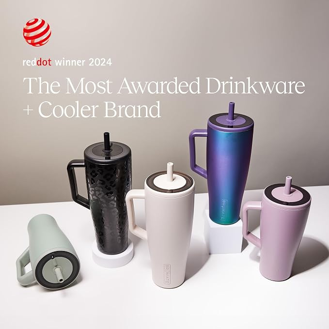 BrüMate Era 40 oz Tumbler with Handle & Straw | 100% Leakproof Insulated Water - Image 4