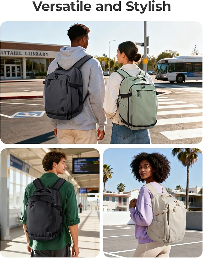 BAGSMART Travel Backpack Women, 15.6 Inch Carry On Backpack Flight Approved - Image 9