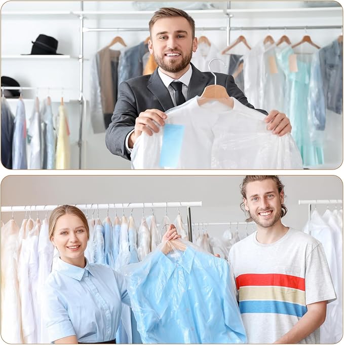 90 PCS Dry Cleaner Bags Plastic Clear 51 Inches, Garment Bags - Image 6