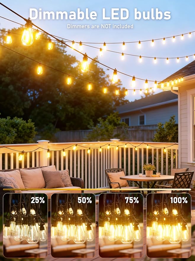 50FT LED Outdoor String Lights - Image 6
