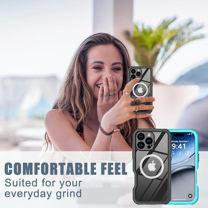 for iPhone 16 Pro Max Case Waterproof, Full-Body Hard Case Built-in - Image 8