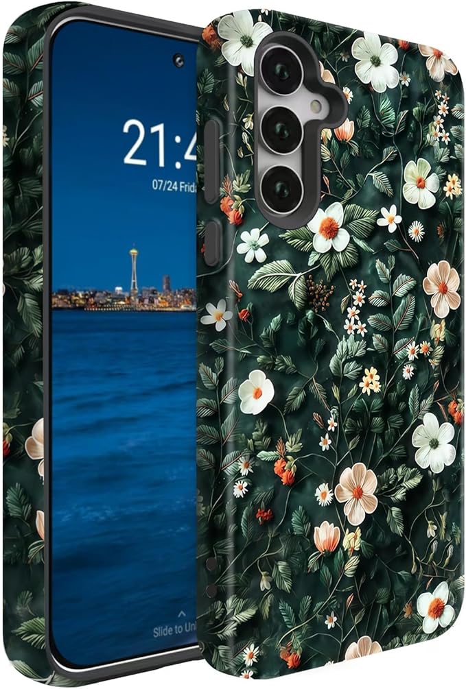 Compatible for Samsung Galaxy S25 Ultra 5G Case, Dual Layer Heavy Duty 2 in 1 by BSMOSPER