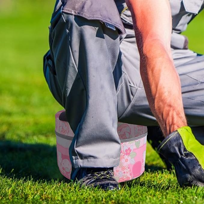 GANAZONO Korean Gardening Seat Gardening Hip Attached Work Seat Farming Cushion Hip Chair with Waist Buckle for Elderly Gardener Outside Planting Farming Fishing Camping Random Color