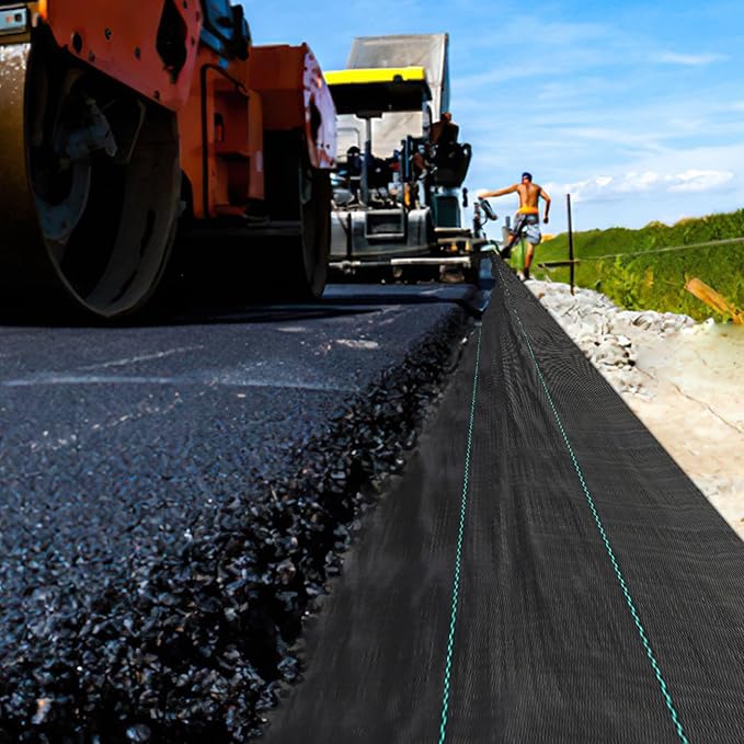 3ftx300ft Heavy Duty Weed Barrier Landscape Fabric – Durable Woven Driveway Garden Cloth for Weed Control, Ground Cover, Landscaping – Long-Lasting Geotextile Fabric – 3.2oz