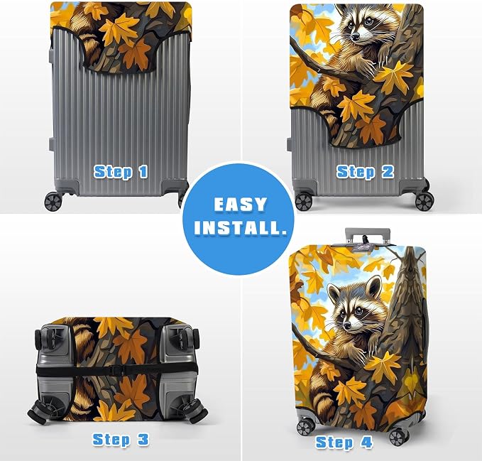 Luggage Cover Protector for 26-28 Inch Suitcases, TSA Approved Elastic Travel - Image 6