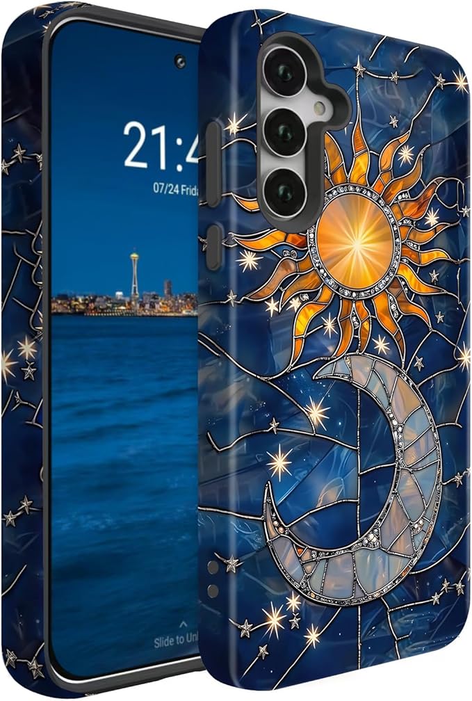 Compatible for Samsung Galaxy A36 5G Case, Dual Layer Heavy Duty 2 in 1 by BSMOSPER