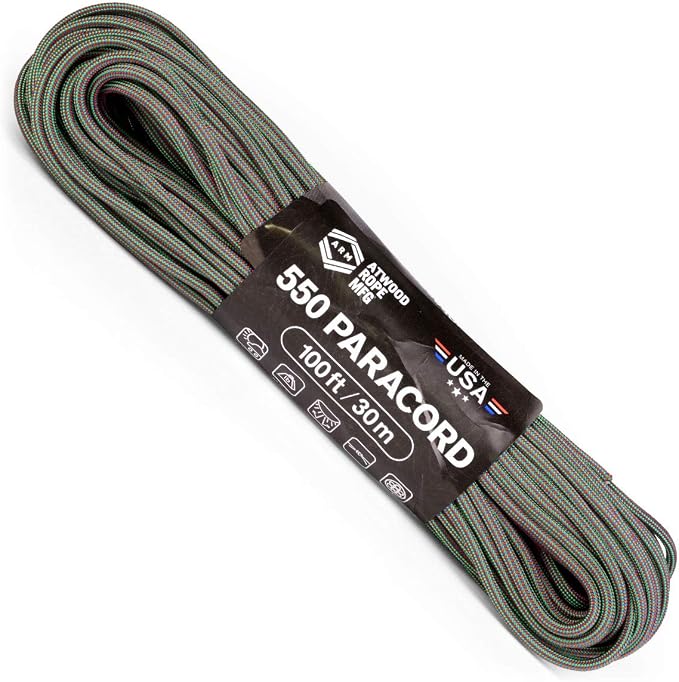 Atwood Rope MFG Color Changing 550 Paracord 100 Feet 7-Strand Core Nylon by AtwoodRopeMFG