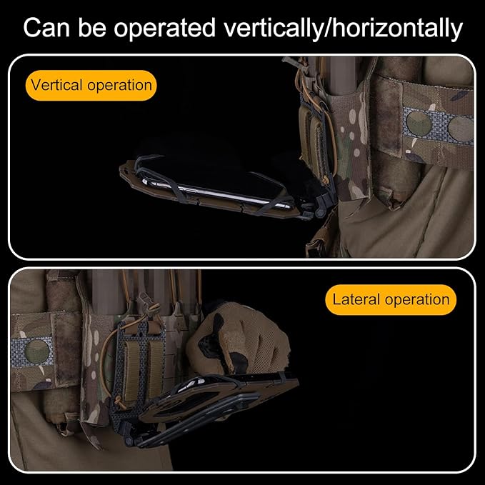 90 Degree Rotation Tactical Plate Carrier Vest Attachments Universal Phone - Image 6