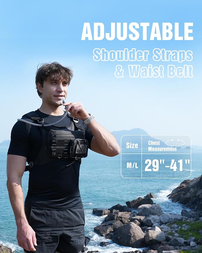 Zelvot Running Vest with 2L Water Bladder, Hydration Backpack, U.S. Original - Image 5