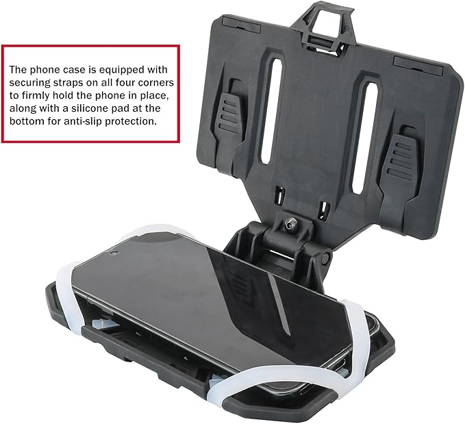 Phone Mount MOLLE Vest Plate Carrier Tactical Phone Holder, Quick Release Flip - Image 3