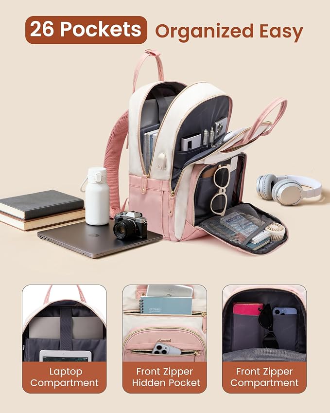 LOVEVOOK Backpack for Women, Laptop Backpack Women, Fits 15.6 Inch Laptop Bag - Image 3