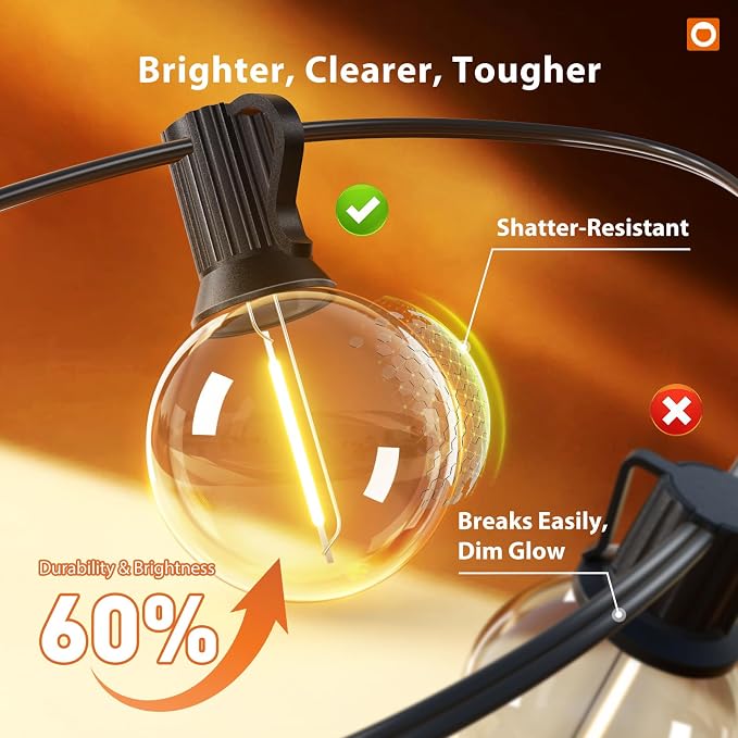 addlon Outdoor String Lights 200FT G40 - Image 4
