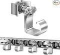 4 Pack L Track Hooks with Single Stud Fitting, Spring-Loaded Adjustable Gear by vandrabase