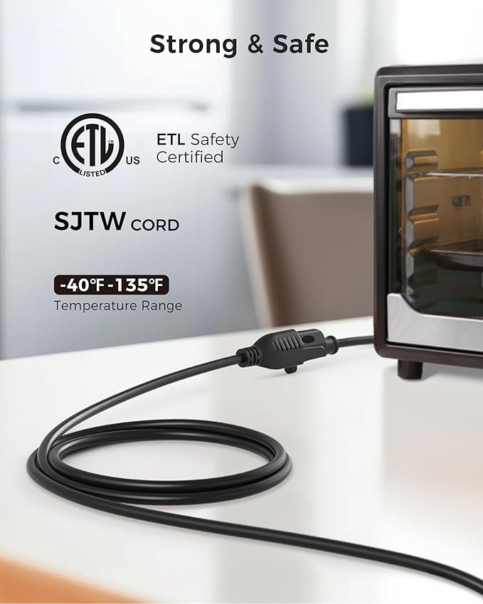 Cable Matters 16 AWG Heavy Duty 13A Power Extension Cord - 20ft - Image 3