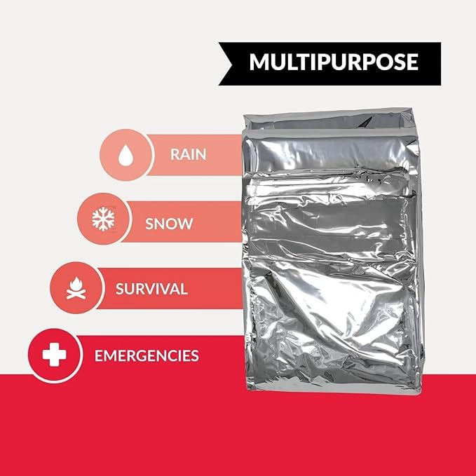 MEETSWEET Emergency Rescue Blanket Set of 8, Outdoor Survival Blanket Waterproof - Image 3