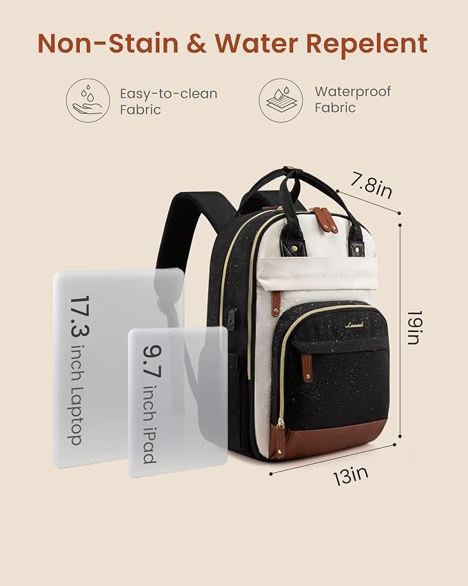 LOVEVOOK Backpack for Women, Laptop Backpack Women, Fits 17 Inch Laptop Bag - Image 4