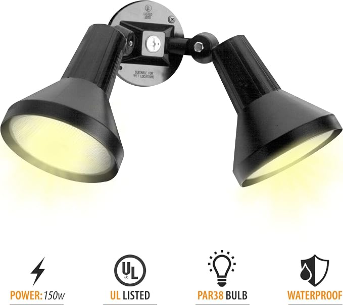 Ciata 15" Outdoor Security Flood Light 1 Head - Image 2