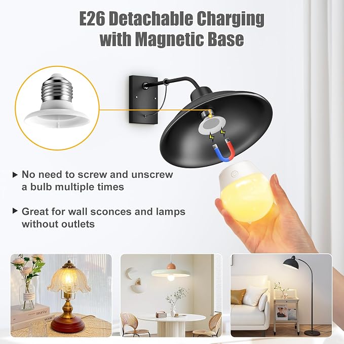 Brightown E26 Rechargeable Light Bulb - Image 6