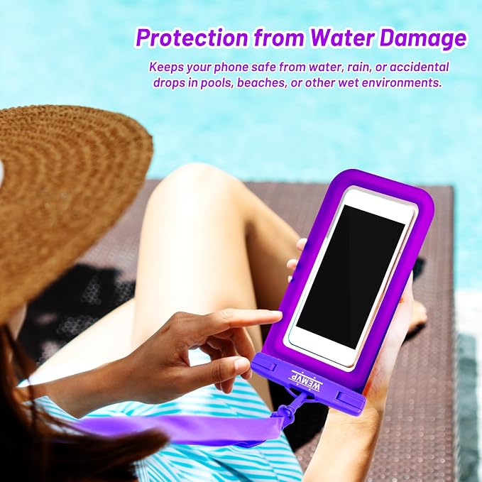 Personalized Initial Waterproof Phone Pouch Case - Image 6