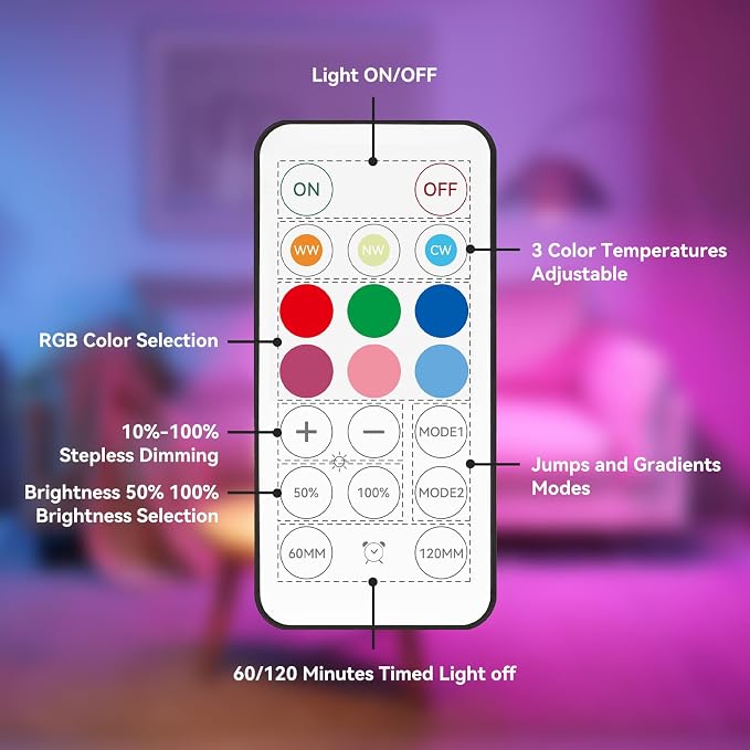 Neporal Rechargeable Light Bulbs, Back Up Battery Light Bulbs, 15W 80W - Image 7