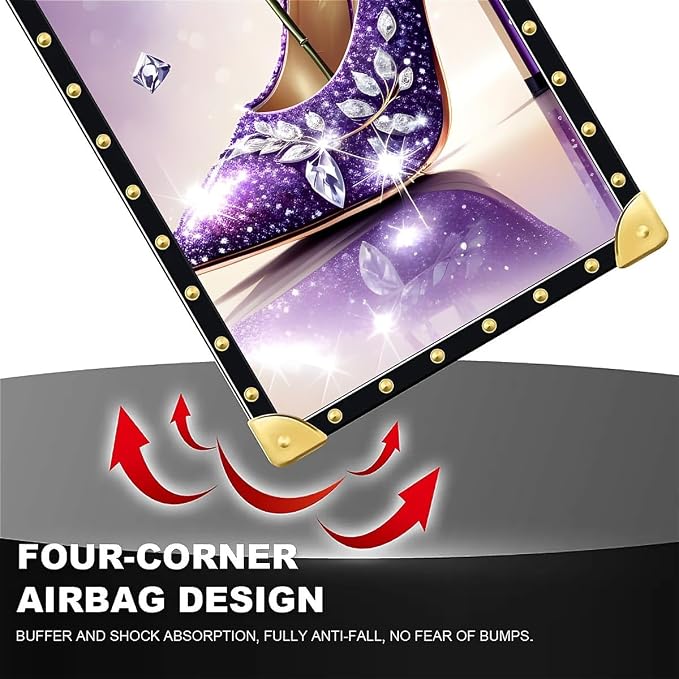 Compatible with iPhone 16 Plus Case, High Heeled Purple Diamond Rose Luxury - Image 7