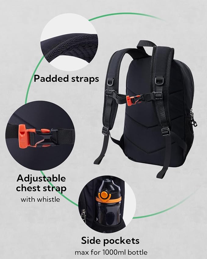 WATERFLY 12L Small Hiking Backpack: Day Pack Lightweight Travel Bag Camping - Image 4