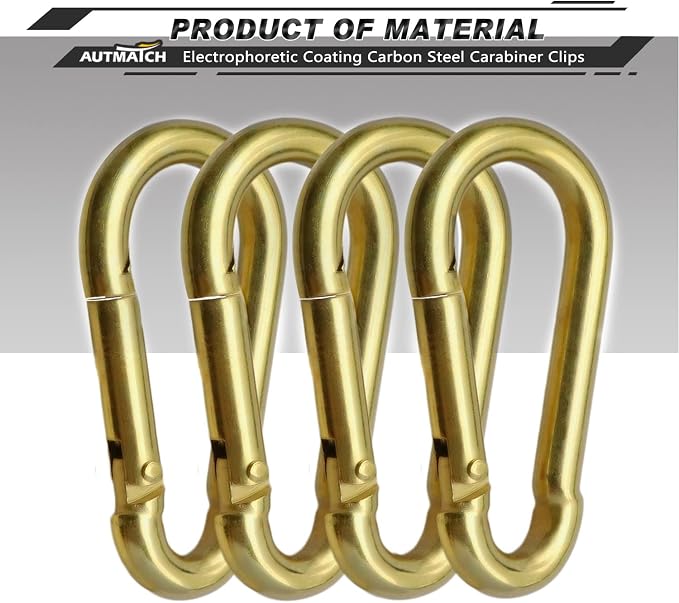 AUTMATCH Carabiner Clips, 4 Pack - Image 2