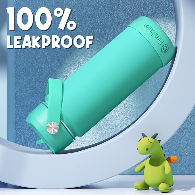 Fimibuke Kids Insulated Water Bottle, 18oz BPA FREE Kids Cup - Image 4