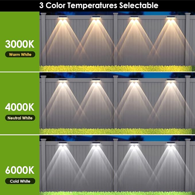 Solar Fence Lights Outdoor - Image 3