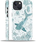 for iPhone 15 Case, HH2 Ocean Whale Shark Hybrid 2 Layer Hard Shell Silicone by Unknown