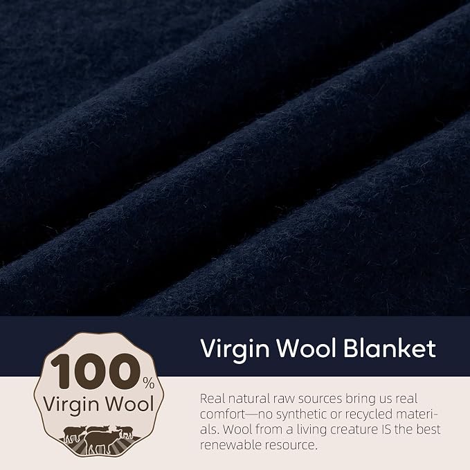 Molithe 100% Wool Blanket, Military Wool Blanket, Sporting Events, Survival - Image 5