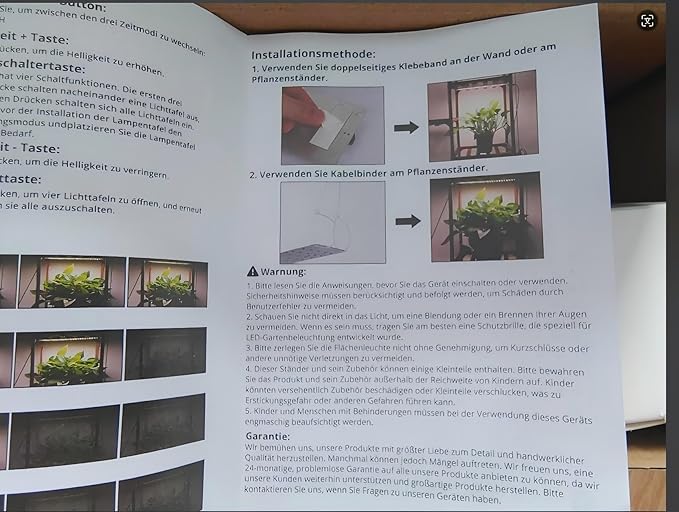 TONYFUL LED Grow Lights, 360 LEDs Plant Lights for Indoor Growing, 36W Premium Full Spectrum Grow Light with 4/8/12H Timer, 10 Dimmable Levels - Ideal for Indoor Growing (4Pcs)