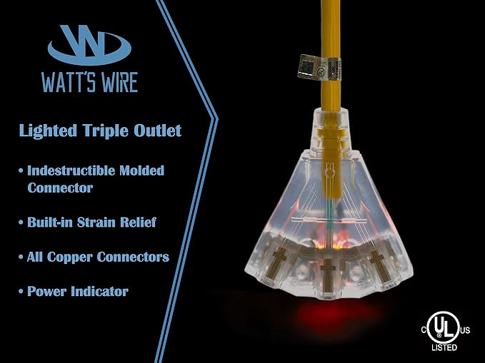 25 ft Outdoor Extension Cord Waterproof - Image 4