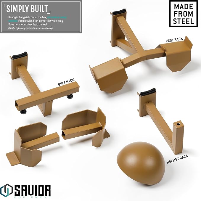 Savior Equipment Wall Rack System H.A.B Attachment Tactical Gear Wall Mount - Image 6