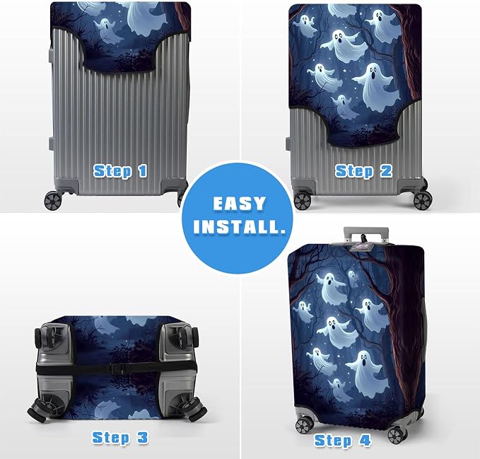 Luggage Cover Protector for 30-32 Inch Suitcases, TSA Approved Elastic Travel - Image 6
