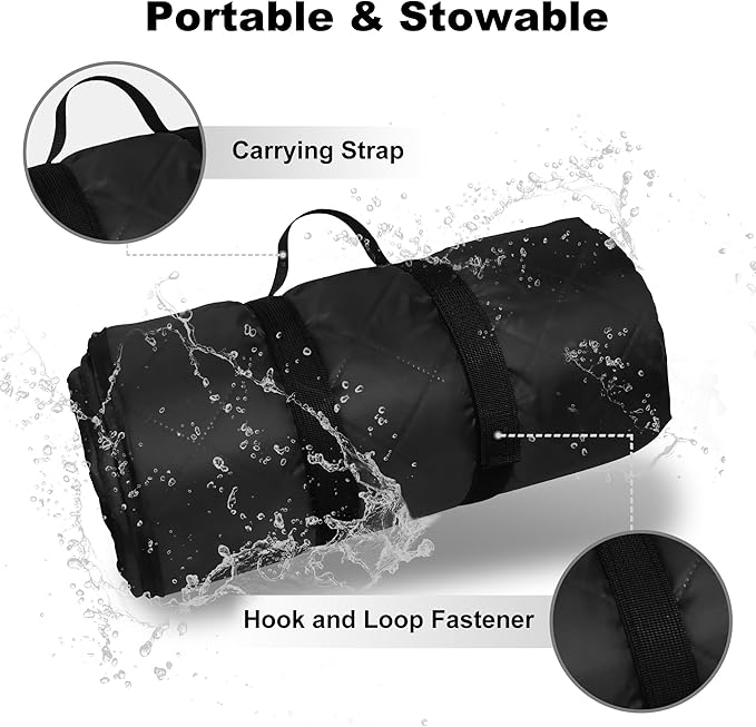 Waterproof Outdoor Blanket 62”X 51” Packable, Stadium Blankets - Image 5