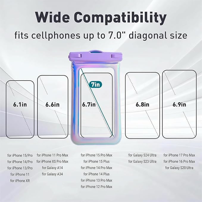 Floatable Waterproof Phone Pouch Case 2 pax - Image 2