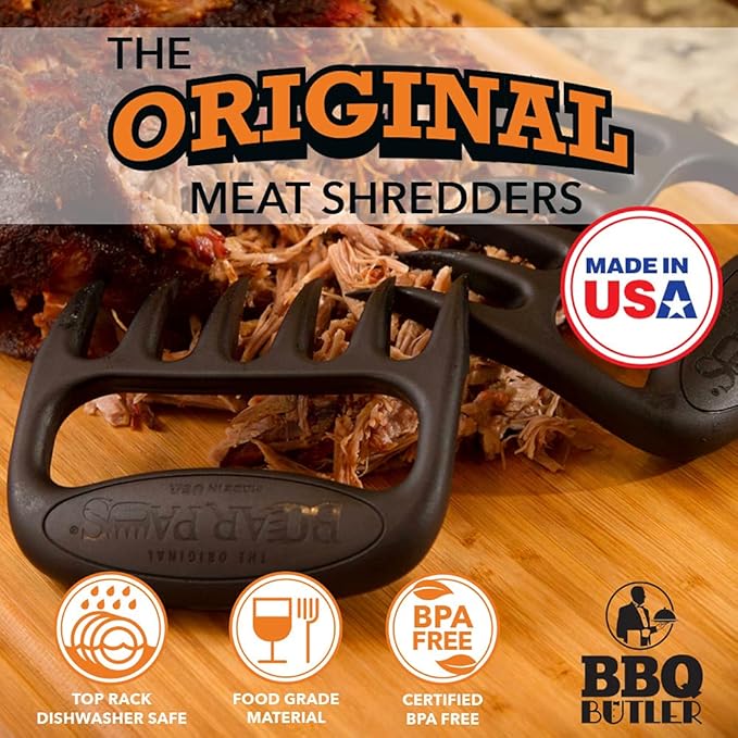 The Original Bear Paw Meat Shredder - Claws for Shredding Pork, Chicken & Any Meat (Teal)