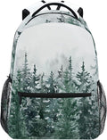 Winter Forest Kids Backpack Pinewood Tree School Backpacks Boy Girl Preschool by Wamika