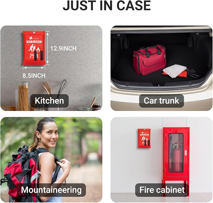 Lancryen Emergency Fire Blanket, Fire Extinguisher Blanket, Fire Suppression - Image 6