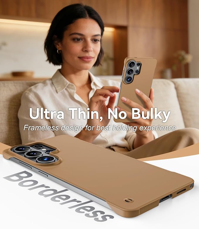 GRECAZO Slim Borderless for Samsung Galaxy S26 Ultra Phone Case 6.9" Ultra-Thin - Image 3