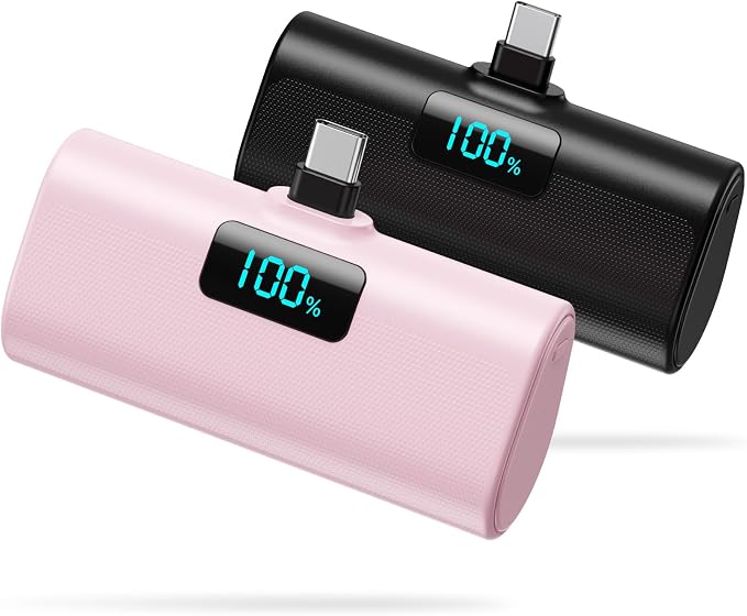 Portable Charger for iPhone 17/16/15 Series, Upgraded 5200mAh PD USB C Power by HETP