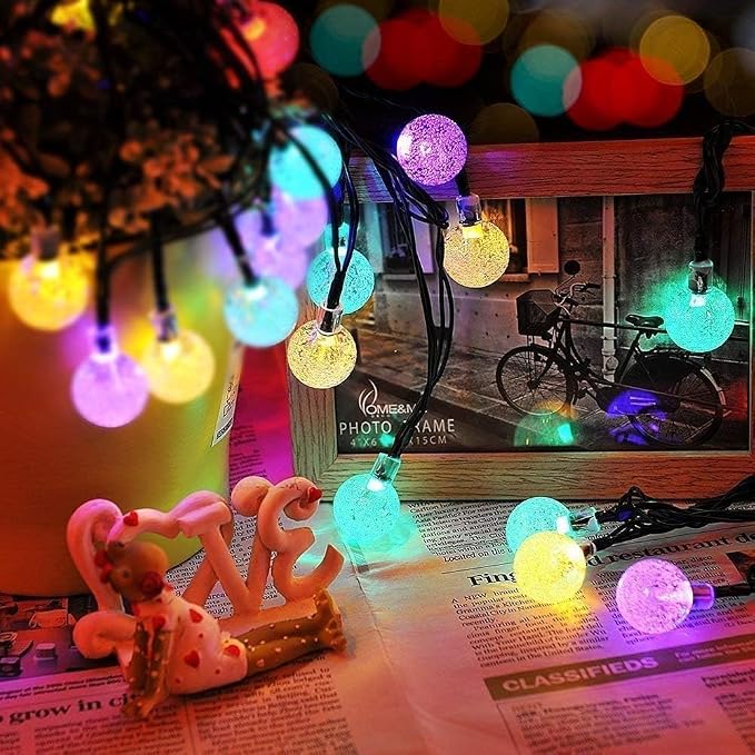 Toodour Solar String Lights Outdoor, 56ft 100 LED Globe String Light - Image 4