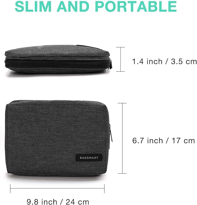 BAGSMART Electronics Organizer Travel Case, Small Cord Bag - Image 6