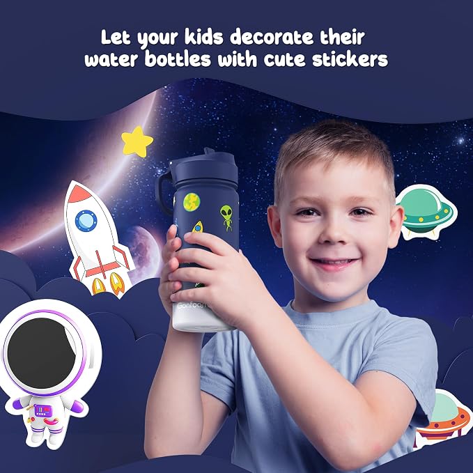 Kids Water Bottle, insulated Stainless Steel Straw Cup - Image 5