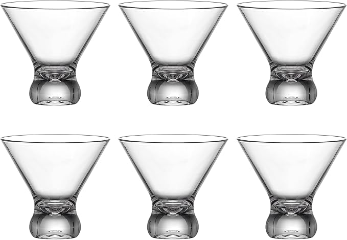 Amazing Abby - Olivia - 10-Ounce Plastic Stemless Martini Glasses, Reusable - Image 5