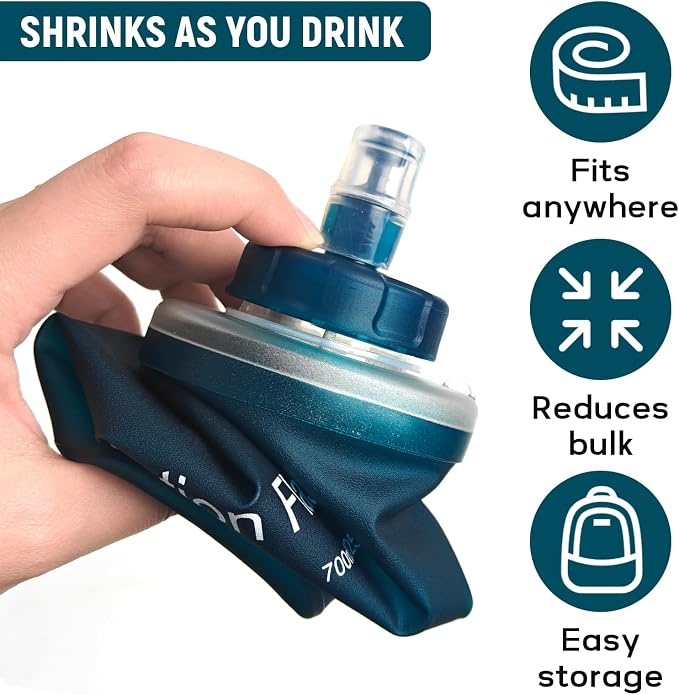 Soft Flask 500ML, TPU Collapsible Soft Water Bottle - Image 4