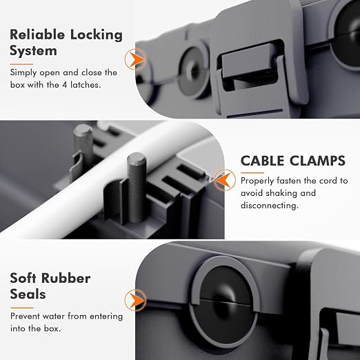 RESTMO 5-Piece Outdoor Waterproof Electrical Box Set – 12.5" x 8.5" x 5" Large - Image 3