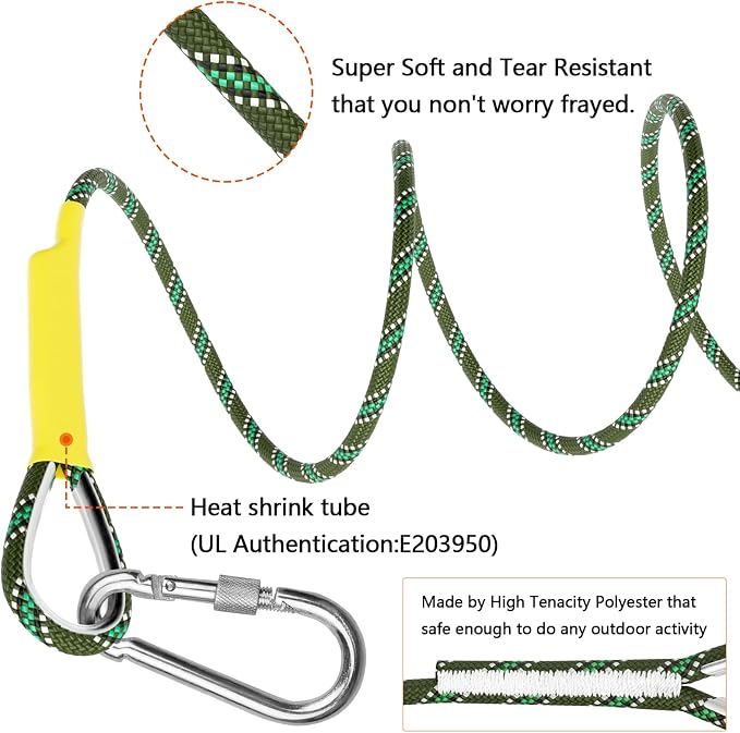 X XBEN Outdoor Climbing Rope 10M 20M 30M 50M 70M 152M 352M Static Rock Climbing - Image 4