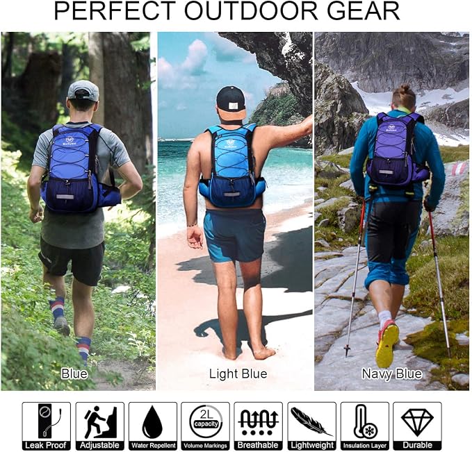 Mothybot Hydration Pack, Insulated Hydration Backpack - Image 8